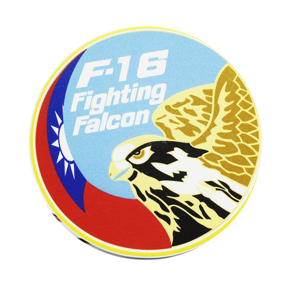 陶瓷吸水杯墊（F-16國際機種章）